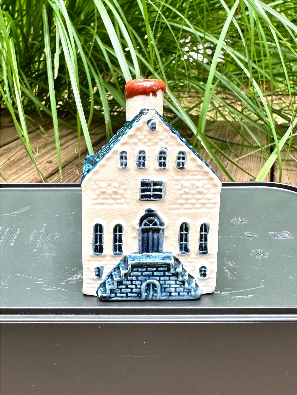 KLM #4 Blue Delft House RYNBENDE Sealed Empty Vintage Rare